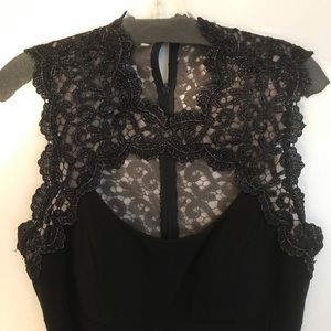 Black knee length dress